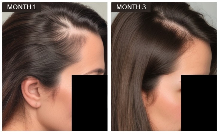 female pattern baldness hairline case study before after photos 