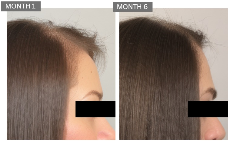 female hair loss case study 