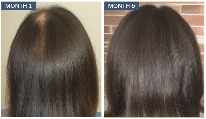 hair growth female before after photo results